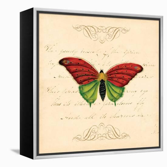 Red Butterfly-Artique Studio-Framed Stretched Canvas