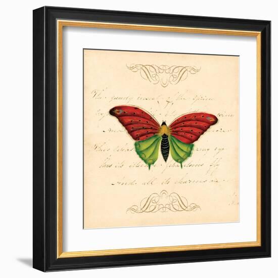 Red Butterfly-Artique Studio-Framed Art Print