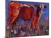 Red Calf, Cazalla De La Sierra, 1999 (Oil on Canvas)-Mark Adlington-Mounted Giclee Print