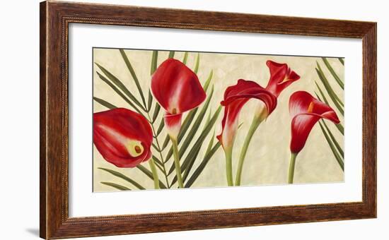 Red Callas-Jenny Thomlinson-Framed Art Print