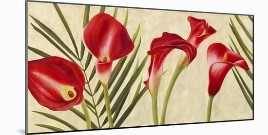 Red Callas-Jenny Thomlinson-Mounted Art Print