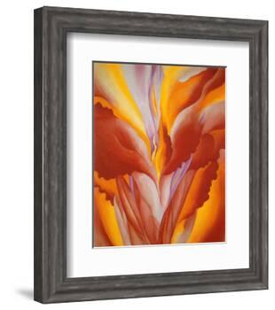 Red Canna-Georgia O'Keeffe-Framed Art Print