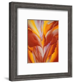 Red Canna-Georgia O'Keeffe-Framed Art Print