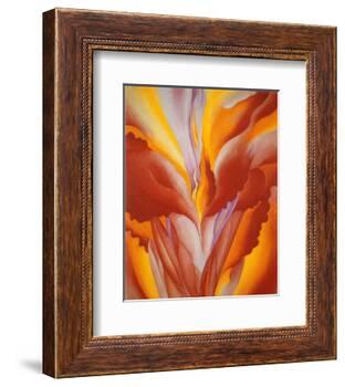 Red Canna-Georgia O'Keeffe-Framed Art Print