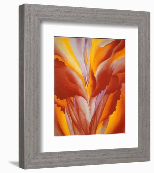 Red Canna-Georgia O'Keeffe-Framed Art Print