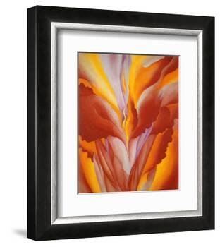 Red Canna-Georgia O'Keeffe-Framed Art Print