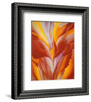 Red Canna-Georgia O'Keeffe-Framed Art Print