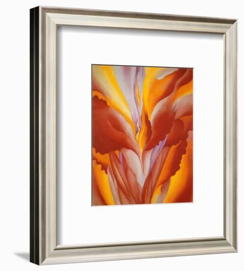 Red Canna-Georgia O'Keeffe-Framed Art Print