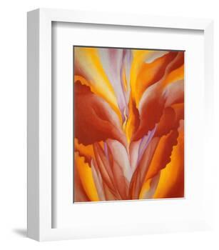 Red Canna-Georgia O'Keeffe-Framed Art Print