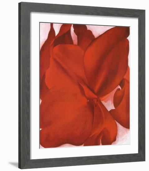 Red Cannas-Georgia O'Keeffe-Framed Art Print