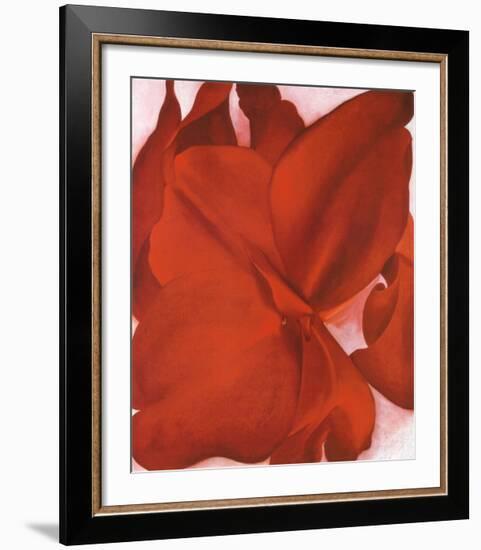 Red Cannas-Georgia O'Keeffe-Framed Art Print