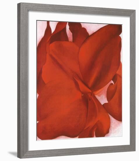 Red Cannas-Georgia O'Keeffe-Framed Art Print