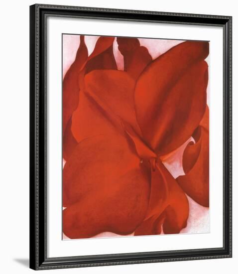 Red Cannas-Georgia O'Keeffe-Framed Art Print