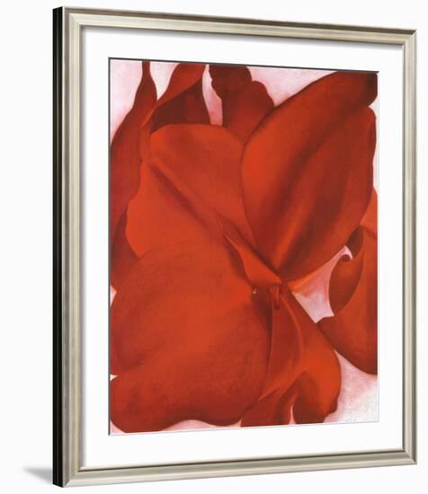 Red Cannas-Georgia O'Keeffe-Framed Art Print