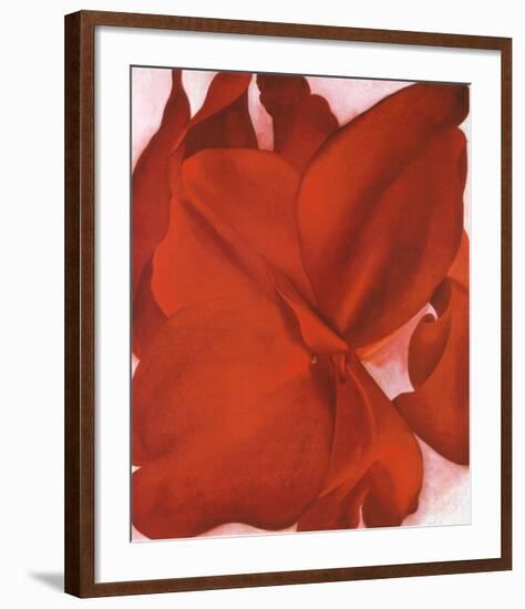 Red Cannas-Georgia O'Keeffe-Framed Art Print