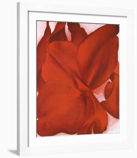 Red Cannas-Georgia O'Keeffe-Framed Art Print