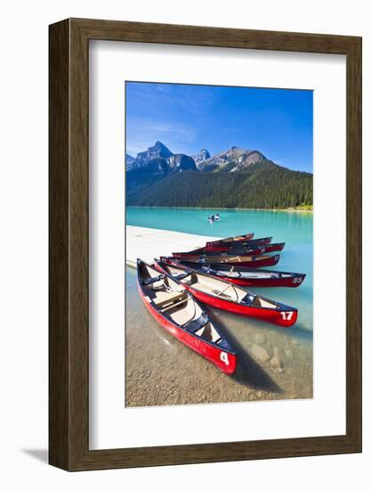 Red Canoes for Hire-Neale Clark-Framed Photographic Print