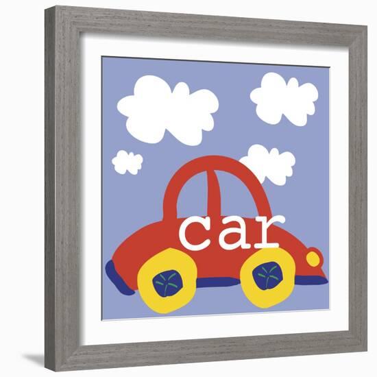 Red Car-Erin Clark-Framed Giclee Print