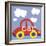 Red Car-Erin Clark-Framed Giclee Print