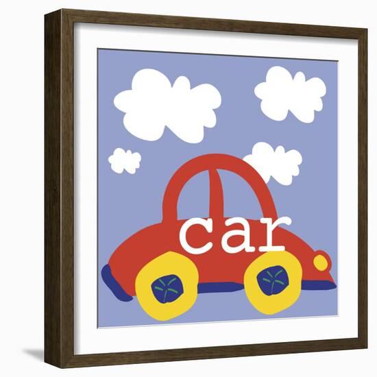 Red Car-Erin Clark-Framed Giclee Print