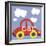 Red Car-Erin Clark-Framed Giclee Print