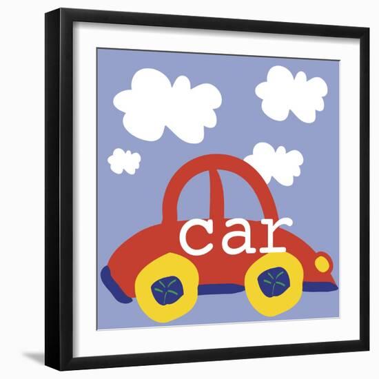 Red Car-Erin Clark-Framed Giclee Print