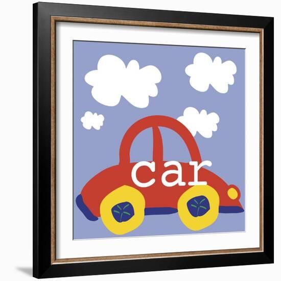 Red Car-Erin Clark-Framed Giclee Print