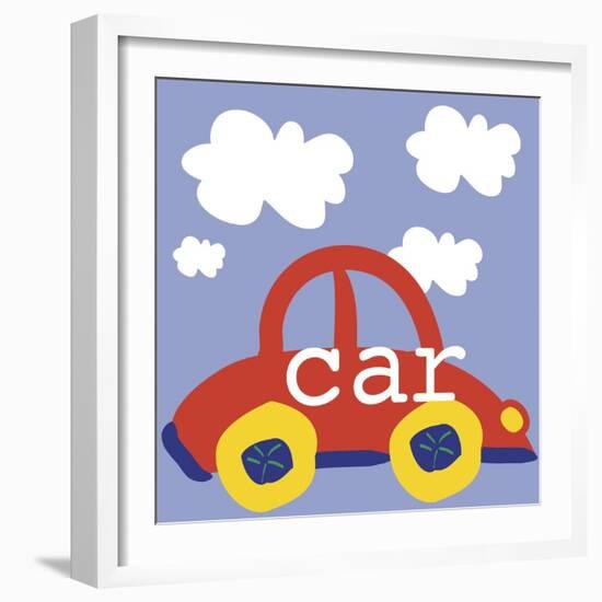 Red Car-Erin Clark-Framed Giclee Print