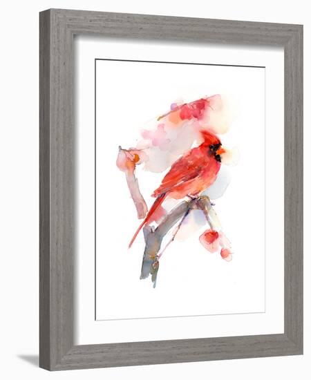 Red Cardinal, 2016-John Keeling-Framed Giclee Print