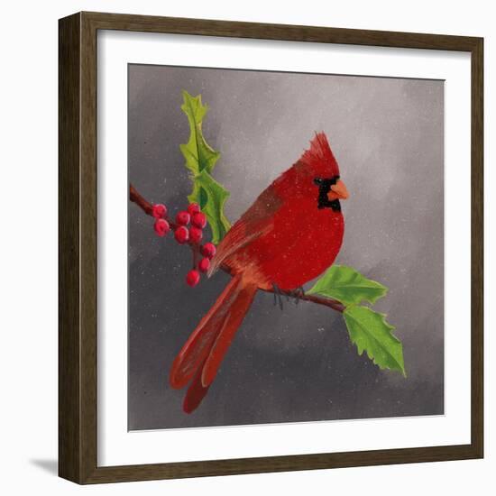 Red Cardinal I-Regina Moore-Framed Art Print