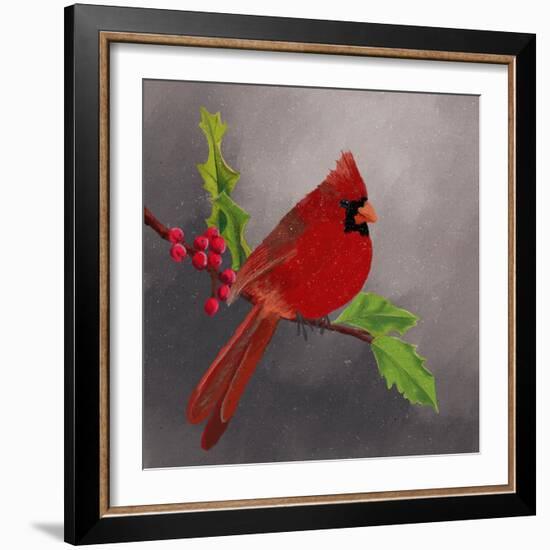 Red Cardinal I-Regina Moore-Framed Art Print