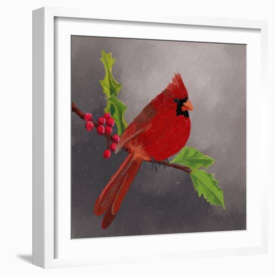 Red Cardinal I-Regina Moore-Framed Art Print