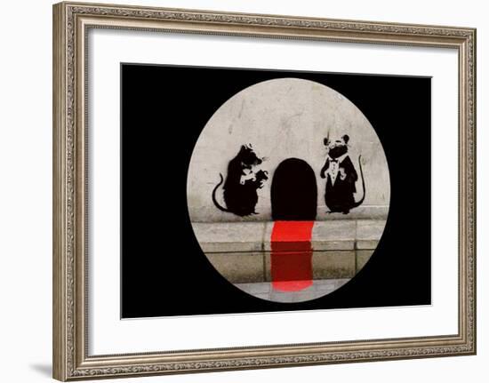 Red Carpet Rats-Banksy-Framed Giclee Print