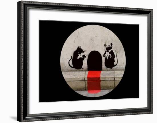 Red Carpet Rats-Banksy-Framed Giclee Print
