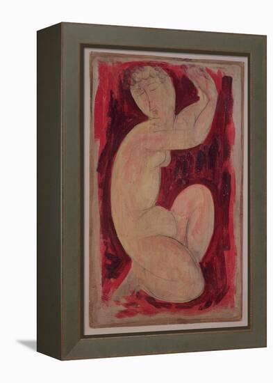 Red Caryatid, 1913-Amedeo Modigliani-Framed Premier Image Canvas