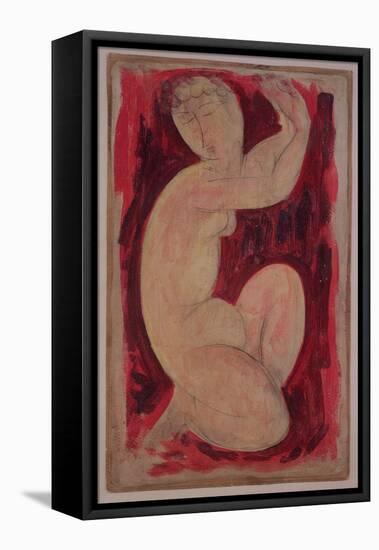 Red Caryatid, 1913-Amedeo Modigliani-Framed Premier Image Canvas