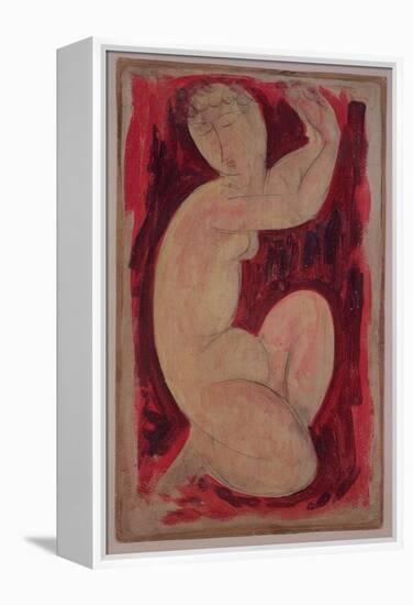 Red Caryatid, 1913-Amedeo Modigliani-Framed Premier Image Canvas