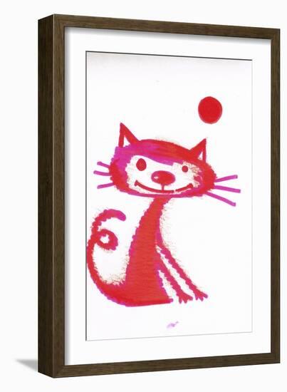 Red Cat 7-Oxana Zaiko-Framed Giclee Print
