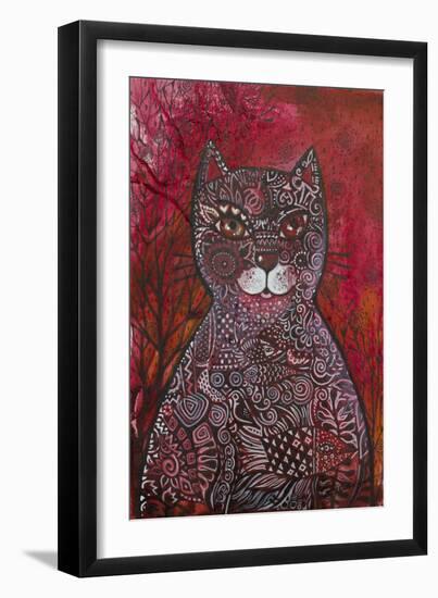 Red Cat-Oxana Zaika-Framed Giclee Print