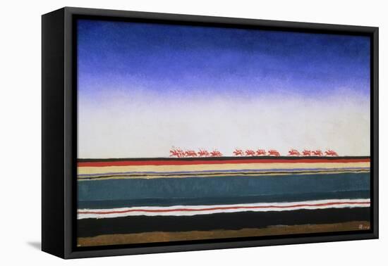 Red Cavalry, 1928-Kasimir Malevich-Framed Premier Image Canvas