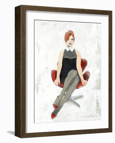 Red Chair II-Clayton Rabo-Framed Giclee Print