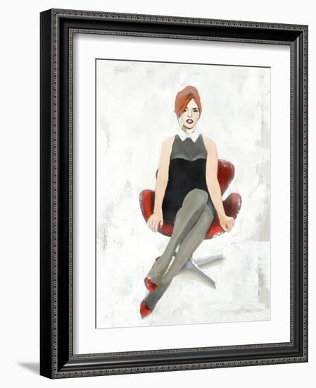 Red Chair II-Clayton Rabo-Framed Giclee Print