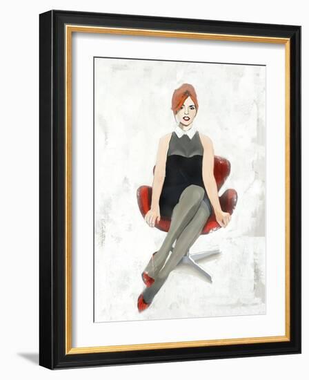 Red Chair II-Clayton Rabo-Framed Giclee Print