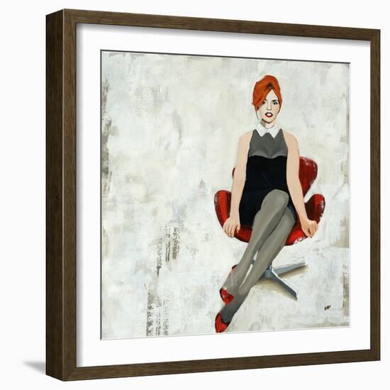 Red Chair-Clayton Rabo-Framed Giclee Print