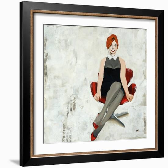 Red Chair-Clayton Rabo-Framed Giclee Print