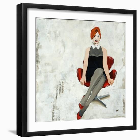 Red Chair-Clayton Rabo-Framed Giclee Print