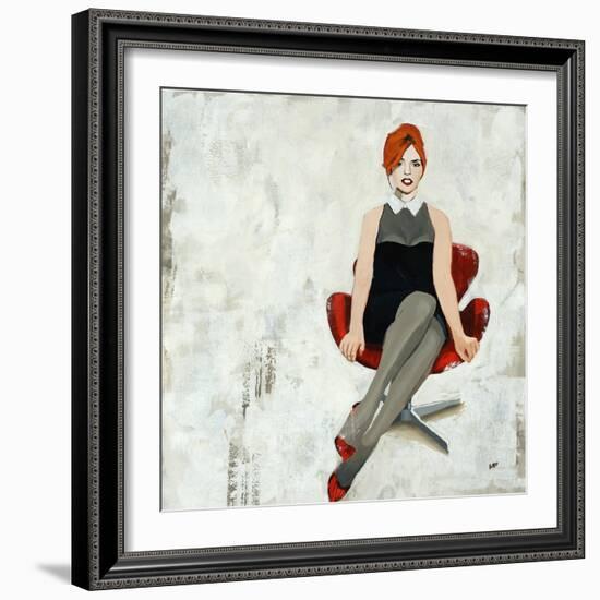 Red Chair-Clayton Rabo-Framed Giclee Print