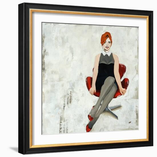 Red Chair-Clayton Rabo-Framed Giclee Print