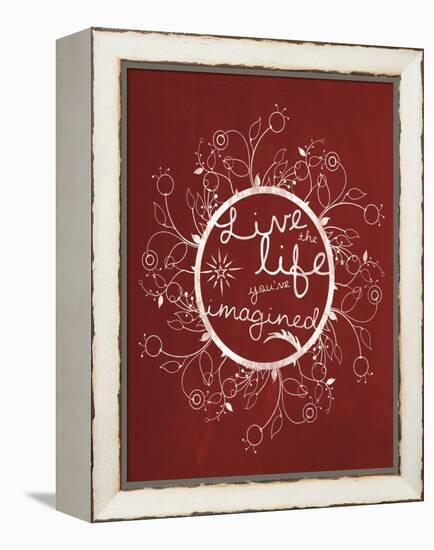 Red Chalk Imagine-Lauren Gibbons-Framed Stretched Canvas