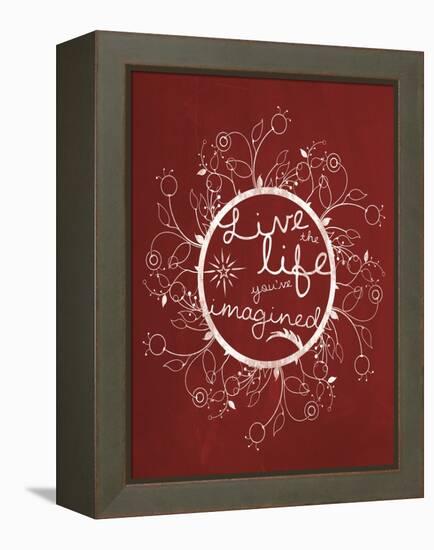 Red Chalk Imagine-Lauren Gibbons-Framed Stretched Canvas